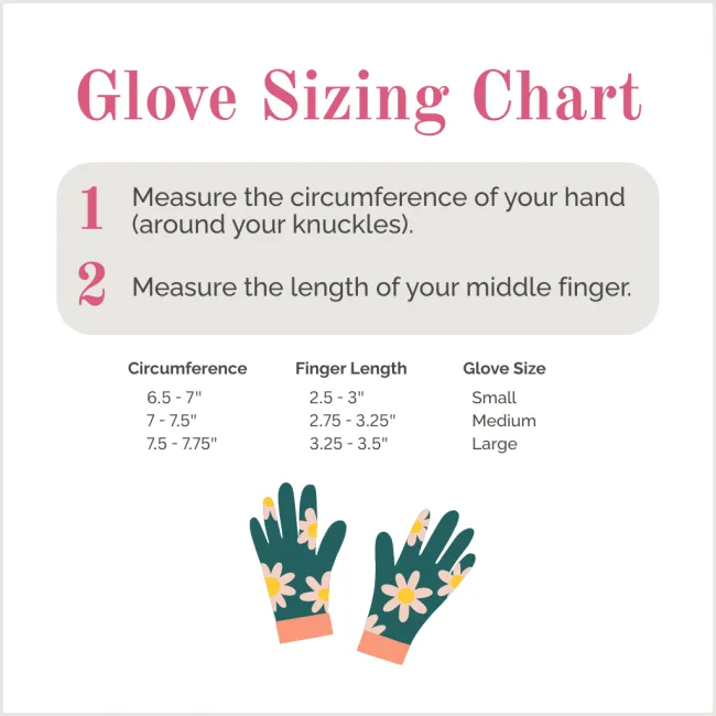 Floral Arm-Saver Garden Gloves>Heirloom Roses Clearance
