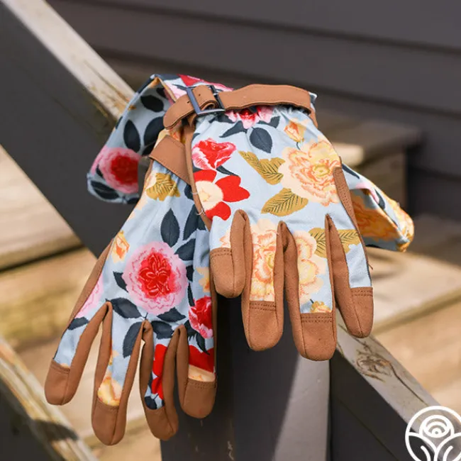 Floral Arm-Saver Garden Gloves>Heirloom Roses Clearance