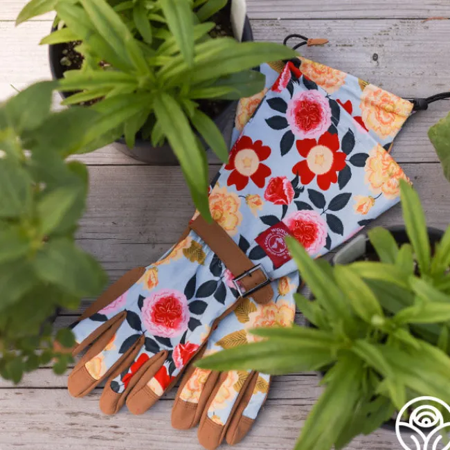 Floral Arm-Saver Garden Gloves>Heirloom Roses Clearance