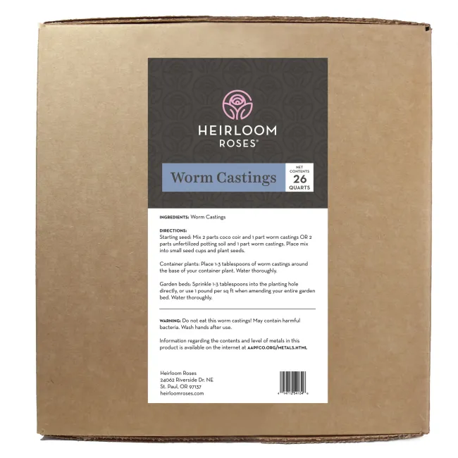 Worm Castings>Heirloom Roses